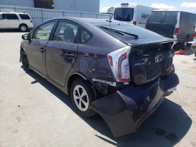 Photo 3 from auction – 2014 TOYOTA PRIUS with VIN JTDKN3DU3E0362615