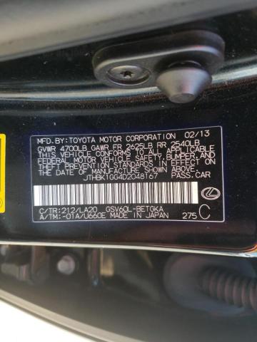 Photo 10 from auction – 2013 LEXUS ES 350 with VIN JTHBK1GG4D2048167