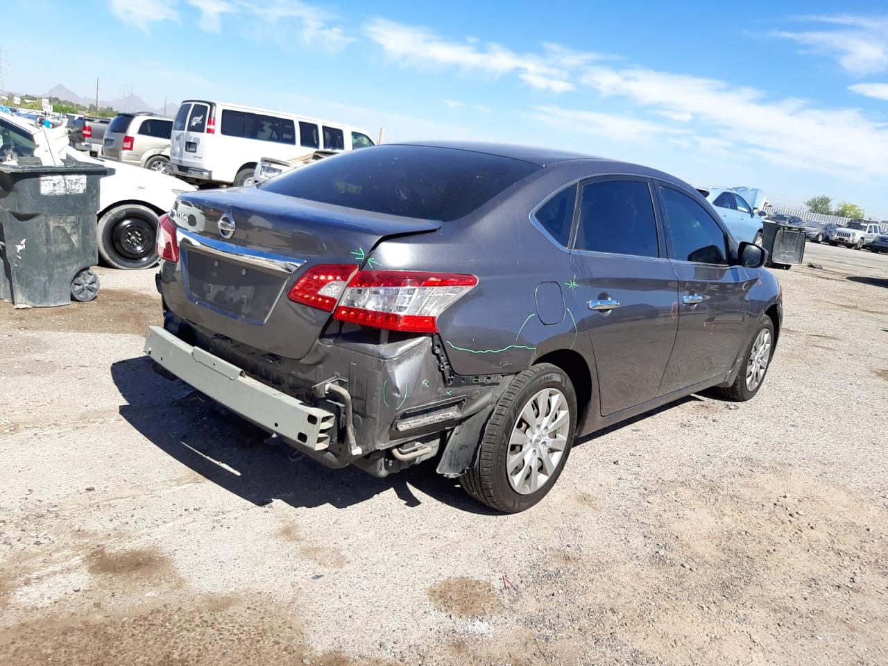 Photo 4 from auction – 2015 NISSAN SENTRA S with VIN 3N1AB7AP1FY359457