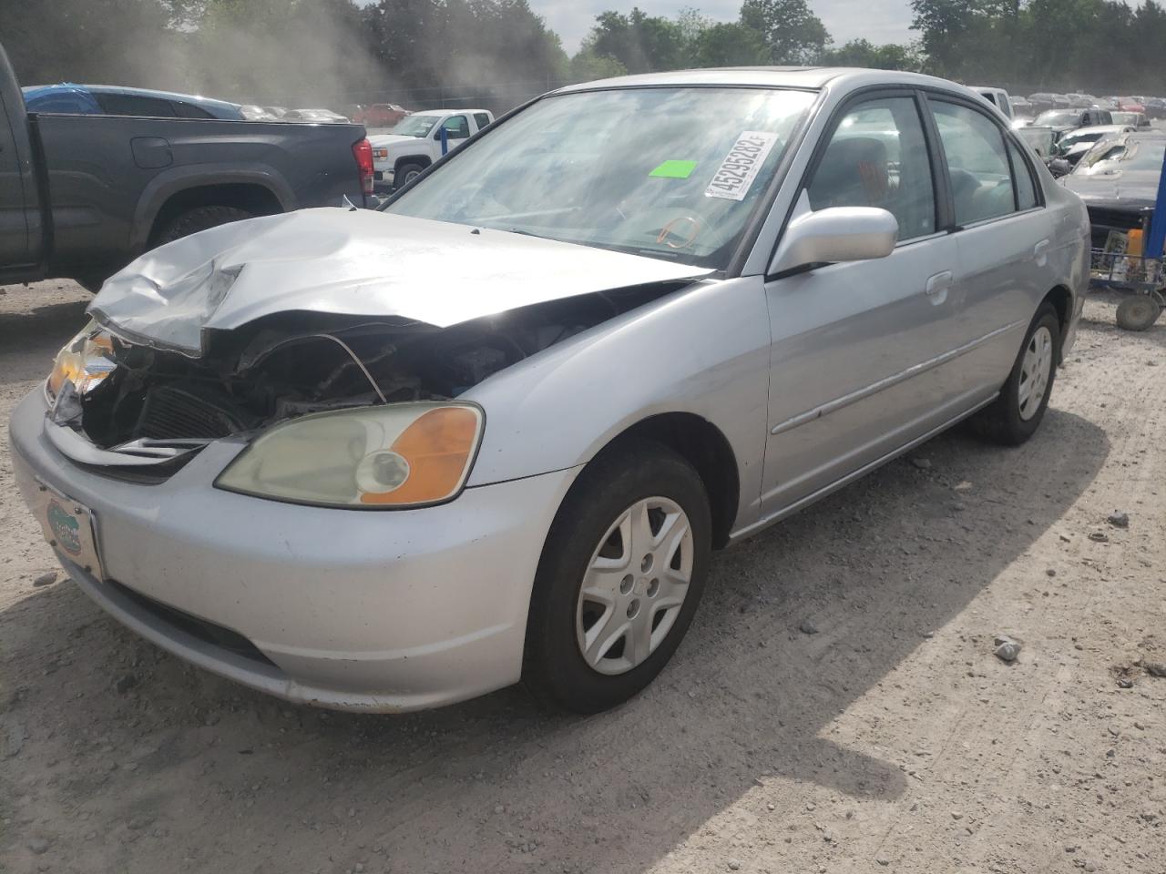Photo 2 from auction – 2002 HONDA CIVIC EX with VIN 2HGES26712H589883