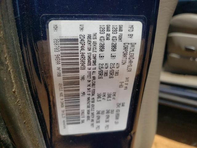 Photo 10 from auction – 2004 DODGE GRAND CARA with VIN 2D4GP44L04R509459