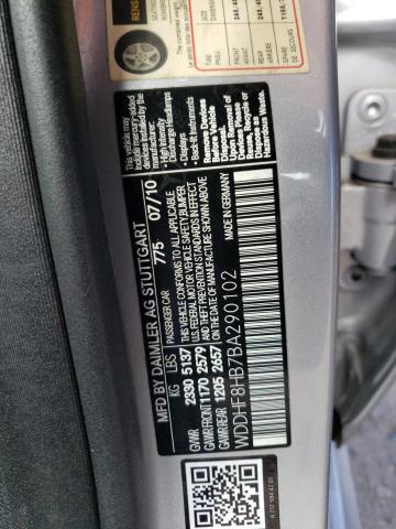 Photo 10 from auction – 2011 MERCEDES-BENZ E 350 4MAT with VIN WDDHF8HB7BA290102