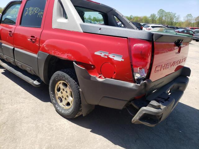 Photo 9 from auction – 2003 CHEVROLET AVALANCHE with VIN 3GNEK13T93G155620