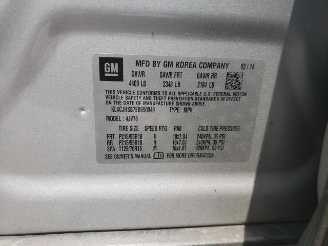 Photo 10 from auction – 2014 BUICK ENCORE PRE with VIN KL4CJHSB7EB690049