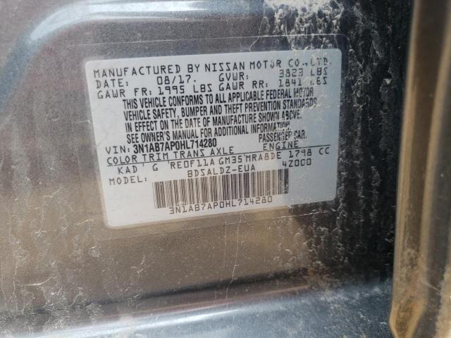 Photo 10 from auction – 2017 NISSAN SENTRA S with VIN 3N1AB7AP0HL714280