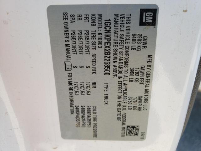Photo 10 from auction – 2011 CHEVROLET SILVERADO with VIN 1GCNKPEX2BZ268500