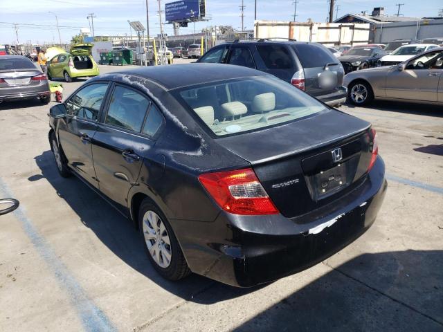 Photo 3 from auction – 2012 HONDA CIVIC LX with VIN 2HGFB2F51CH566754