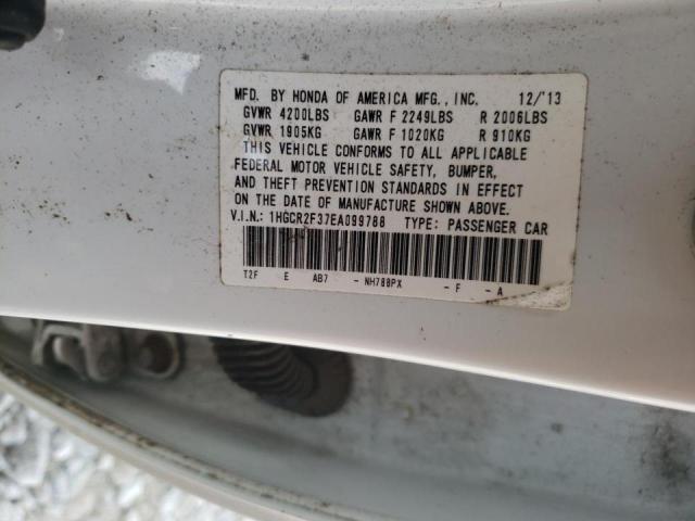 Photo 10 from auction – 2014 HONDA ACCORD LX with VIN 1HGCR2F37EA099788