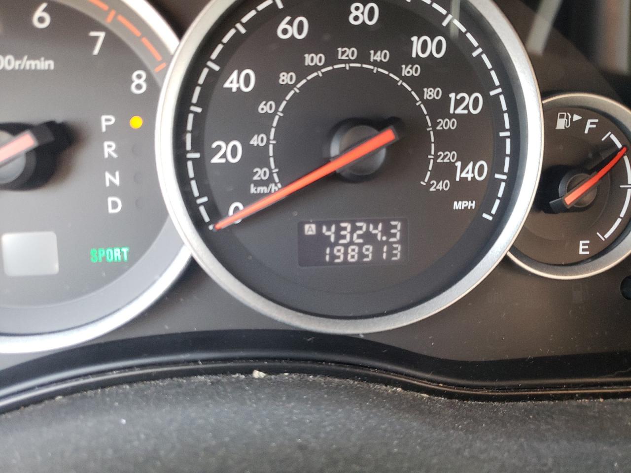 Photo 8 from auction – 2007 SUBARU LEGACY OUT with VIN 4S4BP61C477305370