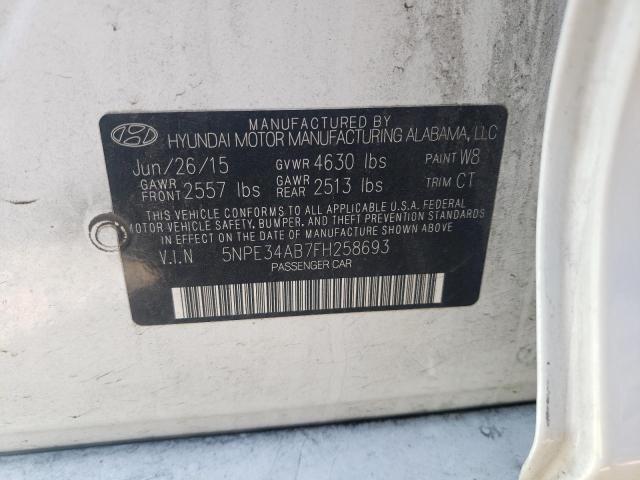 Photo 10 from auction – 2015 HYUNDAI SONATA SPO with VIN 5NPE34AB7FH258693