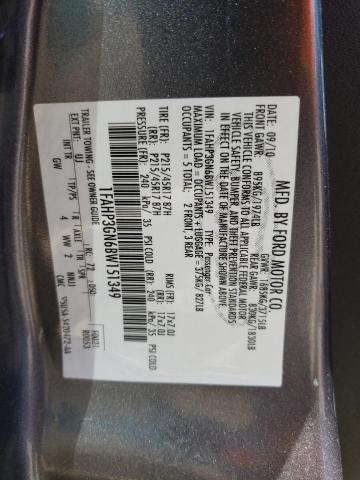 Photo 10 from auction – 2011 FORD FOCUS SES with VIN 1FAHP3GN6BW151349