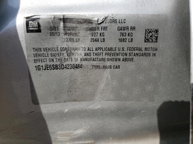 Photo 10 from auction – 2013 CHEVROLET SONIC LTZ with VIN 1G1JE6SB3D4230484