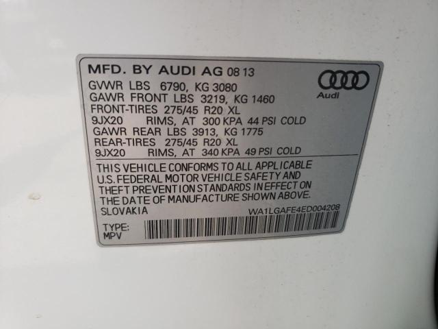 Photo 10 from auction – 2014 AUDI Q7 PREMIUM with VIN WA1LGAFE4ED004208