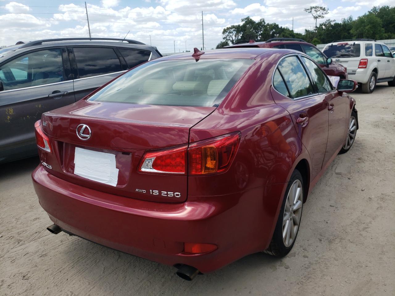 Photo 4 from auction – 2009 LEXUS IS 250 with VIN JTHCK262195034958