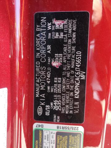 Photo 10 from auction – 2018 KIA SPORTAGE E with VIN KNDPNCAC6J7456510