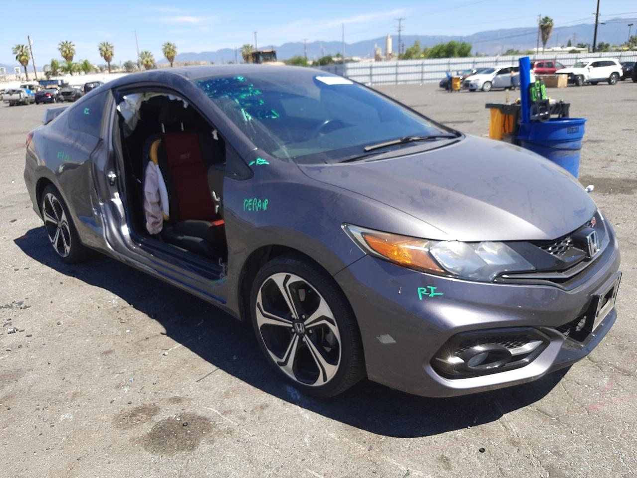 HONDA CIVIC SI 2015 with VIN 2HGFG4A57FH703334 - Photo from auction
