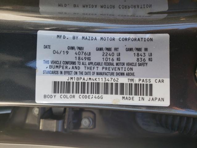 Photo 10 from auction – 2019 MAZDA 3 with VIN JM1BPAJM4K1134762