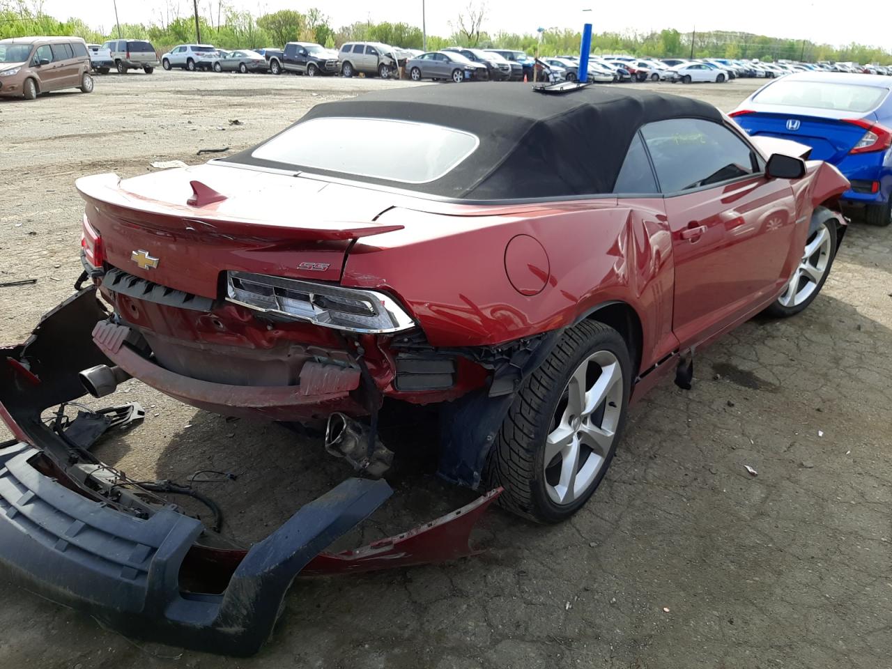 Photo 4 from auction – 2015 CHEVROLET CAMARO 2SS with VIN 2G1FK3DJ7F9108826