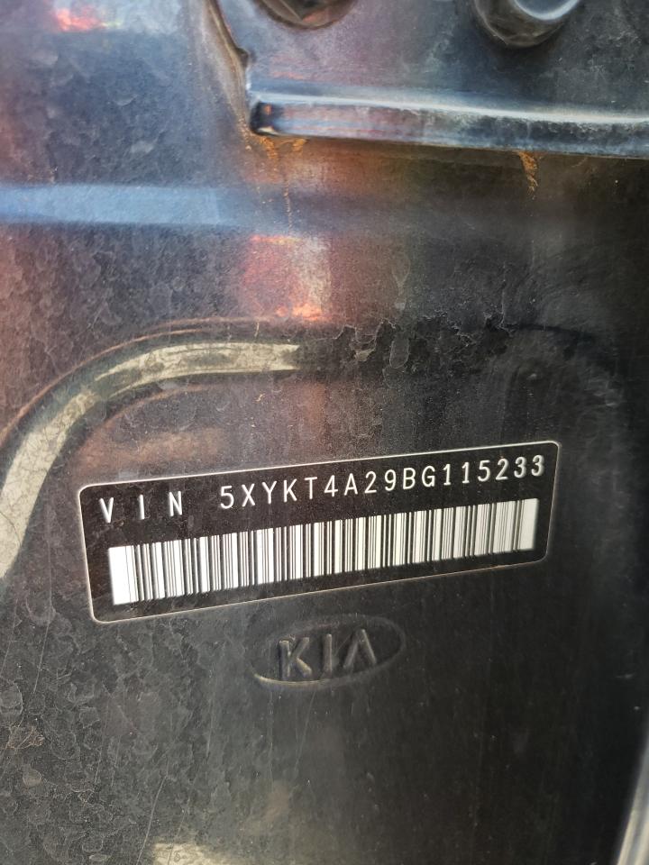 Photo 10 from auction – 2011 KIA SORENTO BA with VIN 5XYKT4A29BG115233