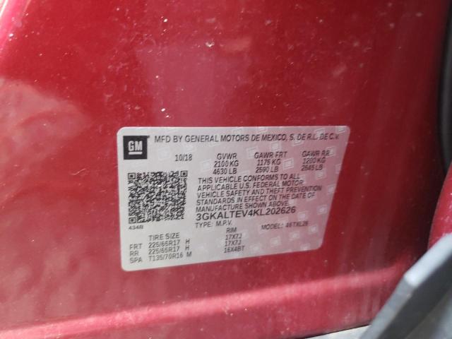 Photo 10 from auction – 2019 GMC TERRAIN SL with VIN 3GKALTEV4KL202626
