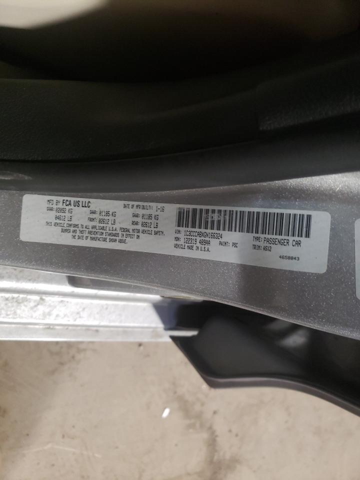 Photo 10 from auction – 2016 CHRYSLER 200 LIMITE with VIN 1C3CCCABXGN166324