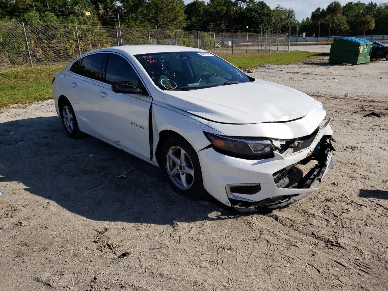 CHEVROLET MALIBU LS 2016 with VIN 1G1ZB5STXGF178357 - Photo from auction