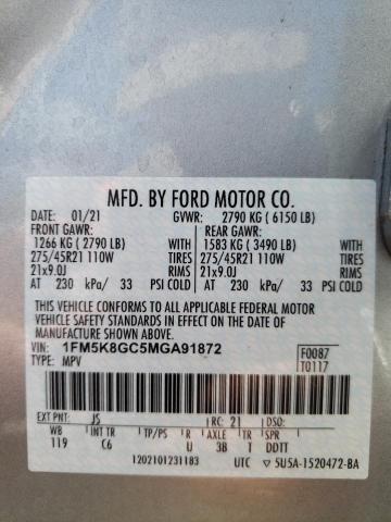 Photo 1 from auction – 2021 FORD EXPLORER S with VIN 1FM5K8GC5MGA91872