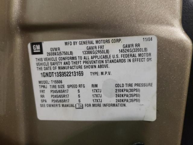 Photo 10 from auction – 2005 CHEVROLET TRAILBLAZE with VIN 1GNDT13S952213169