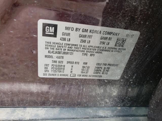 Photo 10 from auction – 2018 BUICK ENCORE PRE with VIN KL4CJASB7JB591121