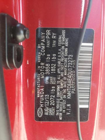 Photo 9 from auction – 2013 HYUNDAI VELOSTER T with VIN KMHTC6AE4DU173273