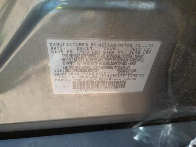 Photo 10 from auction – 2019 NISSAN KICKS S with VIN 3N1CP5CU3KL531027