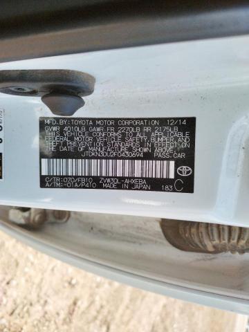 Photo 10 from auction – 2015 TOYOTA PRIUS with VIN JTDKN3DU2F0430694