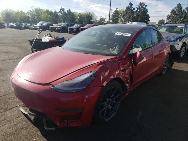 Photo 2 from auction – 2022 TESLA MODEL 3 with VIN 5YJ3E1EB0NF131498
