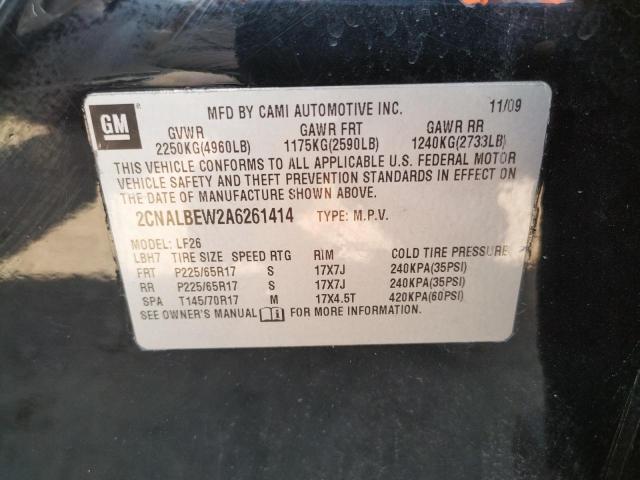Photo 10 from auction – 2010 CHEVROLET EQUINOX LS with VIN 2CNALBEW2A6261414