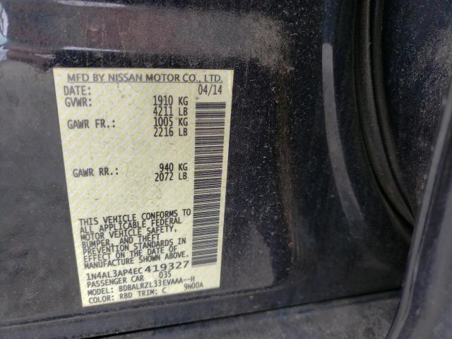 Photo 10 from auction – 2014 NISSAN ALTIMA 2.5 with VIN 1N4AL3AP4EC419327