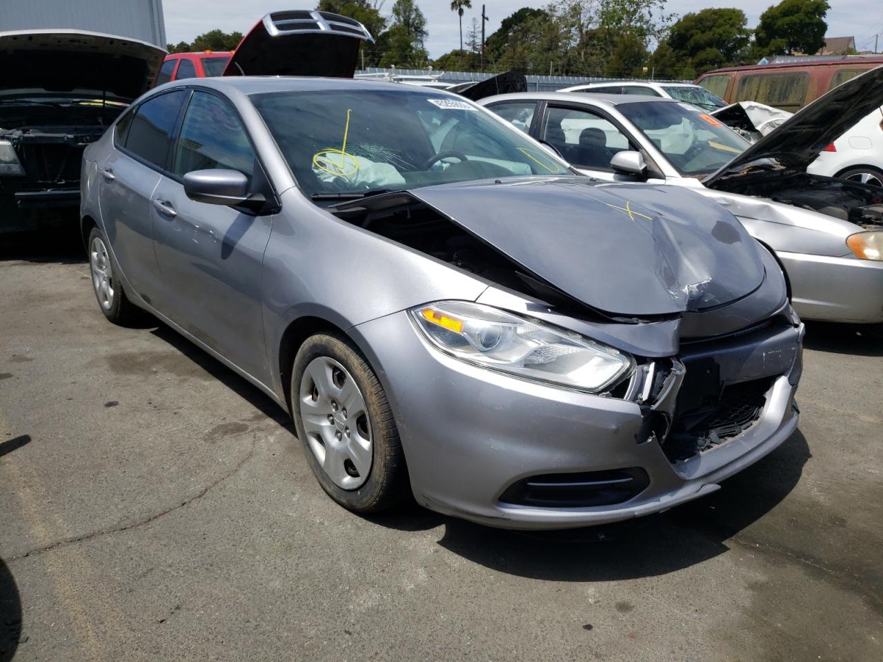 DODGE DART SE 2014 with VIN 1C3CDFAA7ED706382 - Photo from auction