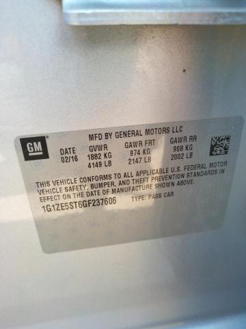 Photo 10 from auction – 2016 CHEVROLET MALIBU LT with VIN 1G1ZE5ST6GF237606