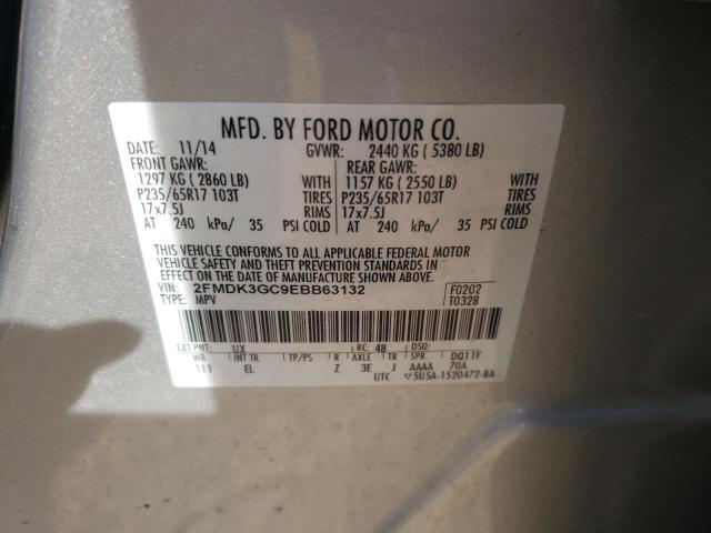 Photo 10 from auction – 2014 FORD EDGE SE with VIN 2FMDK3GC9EBB63132