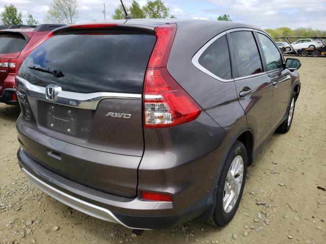 Photo 4 from auction – 2016 HONDA CR-V EX with VIN 2HKRM4H53GH601399