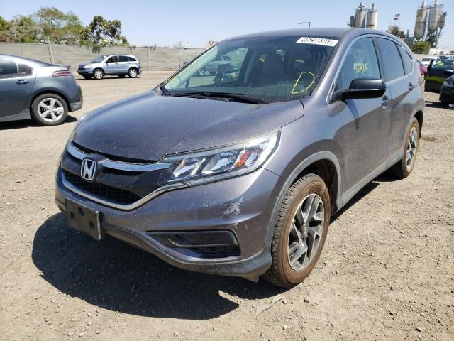 Photo 2 from auction – 2016 HONDA CR-V SE with VIN 5J6RM3H40GL025018
