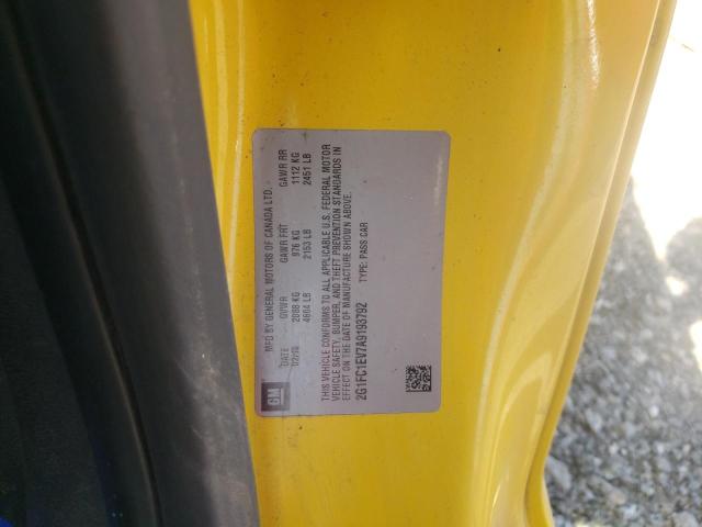 Photo 10 from auction – 2010 CHEVROLET CAMARO LT with VIN 2G1FC1EV7A9193792