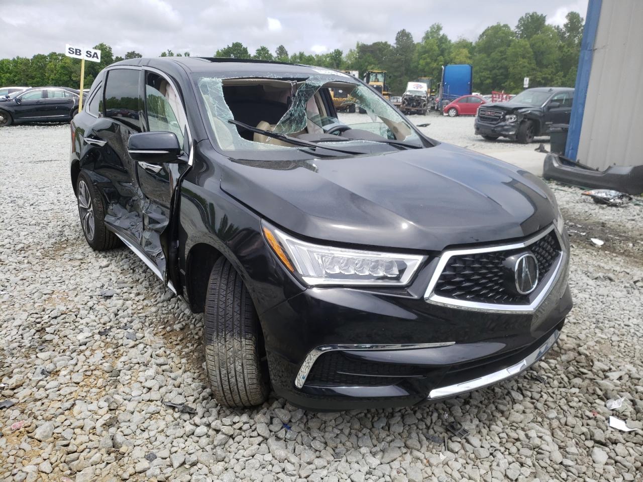 Photo 1 from auction – 2020 ACURA MDX TECHNO with VIN 5J8YD3H54LL009989