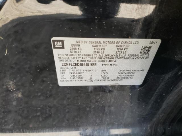 Photo 10 from auction – 2011 CHEVROLET EQUINOX LS with VIN 2CNFLCEC4B6451685