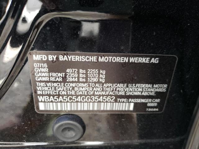 Photo 10 from auction – 2016 BMW 528 I with VIN WBA5A5C54GG354562