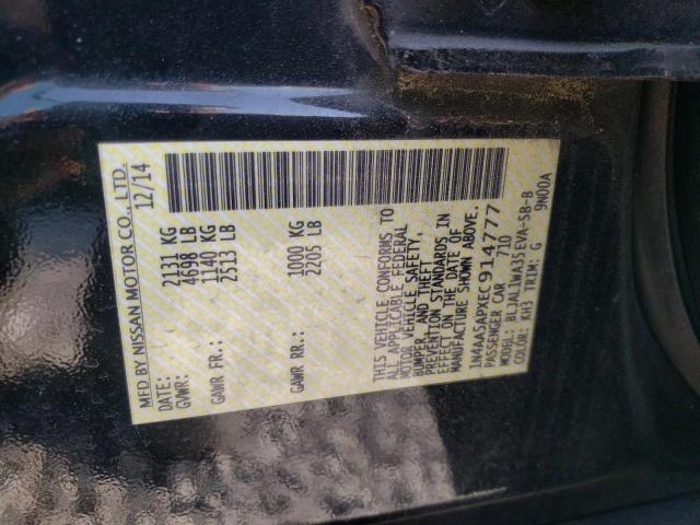 Photo 10 from auction – 2014 NISSAN MAXIMA S with VIN 1N4AA5APXEC914777