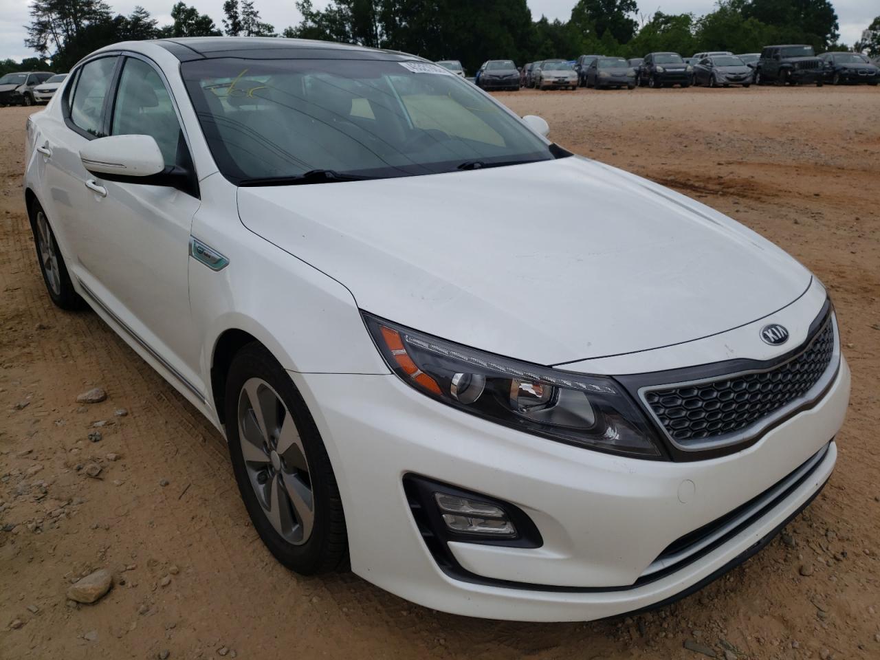 KIA OPTIMA HYB 2014 with VIN KNAGN4AD1E5071935 - Photo from auction