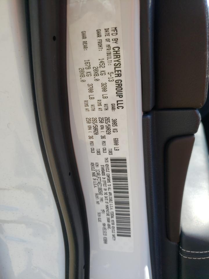 Photo 10 from auction – 2014 JEEP GRAND CHER with VIN 1C4RJFCT4EC186502