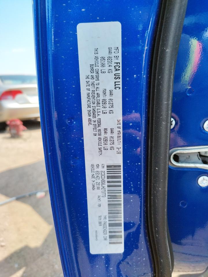 Photo 10 from auction – 2018 DODGE CHARGER SX with VIN 2C3CDXBG6JH273773
