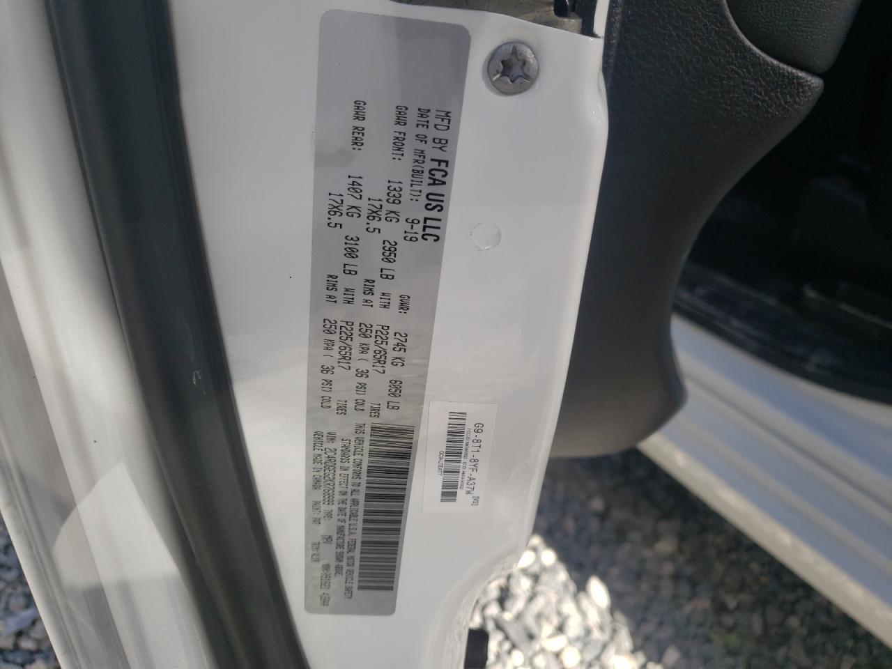 Photo 10 from auction – 2019 DODGE GRAND CARA with VIN 2C4RDGEG2KR768999