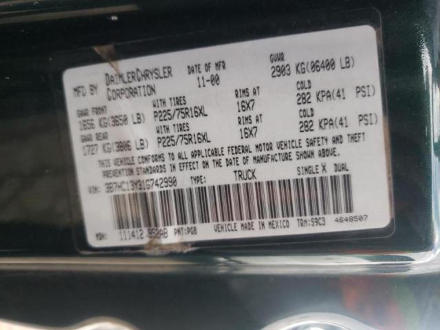 Photo 10 from auction – 2001 DODGE RAM 1500 with VIN 3B7HC13Y31G742990